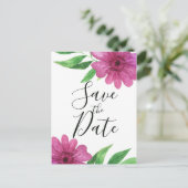 Fleur aquarelle rose florale printemps carte de sa (Debout devant)