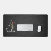 Fleur aquarelle simple lettre A (Clavier et souris)