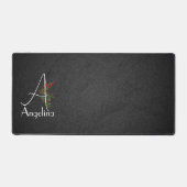 Fleur aquarelle simple lettre A (Recto)