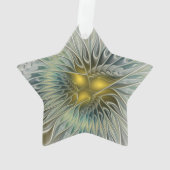 Fleur argentée dorée Fantastique Étoile fractale a (dos)