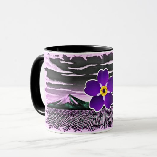 Fleur arménienne et Masis Ararat Mug (Devant gauche)
