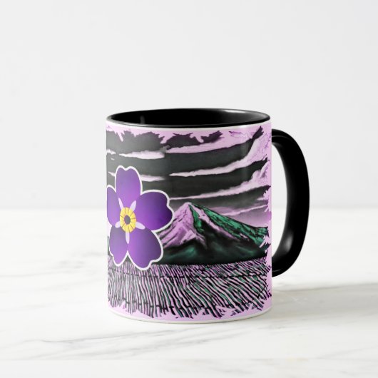 Fleur arménienne et Masis Ararat Mug (Devant droit)