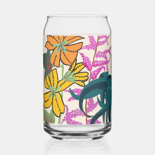 Fleur Art Déco vibrante magenta et orange