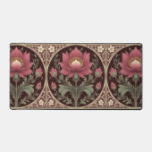 Fleur Art Nouveau bordeaux et or (Recto)