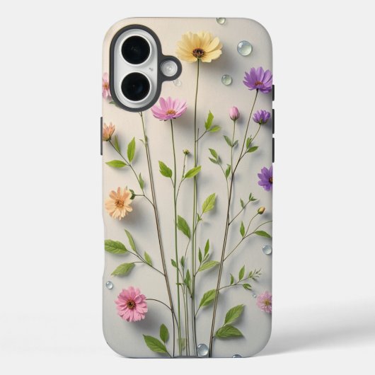 Fleur artistique : coque iphone aquarelle (Verso)