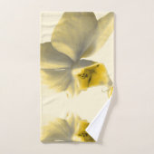 Fleur artistique dans les tons jaunes (Serviette à main)