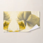 Fleur artistique dans les tons jaunes (Serviette à main)