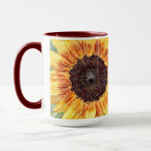 Fleur avec de la Mug de café Grace (Gauche)