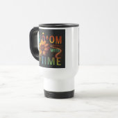 "Fleur avec le temps" Travel Coffee Mug (Devant gauche)