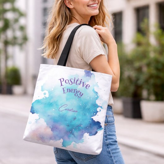 Fleur avec Sac fourre-tout de couleurs fluides Gra