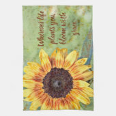 Fleur avec serviette de cuisine Grace (Vertical)