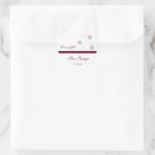 Fleur avec Stickers en ruban pointillé (Sac)