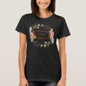 Fleur avec T-shirt Kindness pour femmes et enfants (Devant)