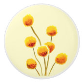 Fleur Billy Bouton jaune Design d'art australien (Devant)