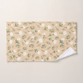 Fleur blanc scandinave (Serviette à main)