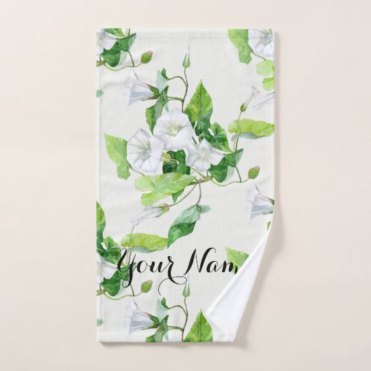 Fleur blanche (Serviette à main)