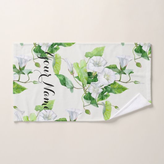 Fleur blanche (Serviette à main)