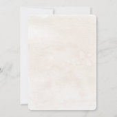 Fleur blanche beige Faire-part de mariage espagnol (Dos)