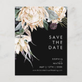 Fleur Blanche | Carte Postale de Mise en Garde Noi (Devant)