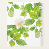 Fleur blanche et jardin Feuille vert (Dos)