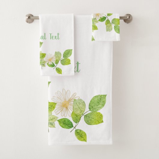 Fleur blanche et jardin Feuille vert (En situation)