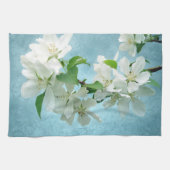 Fleur blanche sur le ciel bleu Serviette de cuisin (Horizontal)