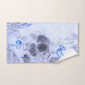 Fleur bleue (Serviette à main)