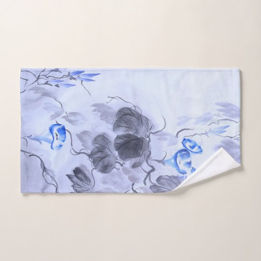 Fleur bleue (Serviette à main)