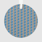 Fleur bleue acrylique (dos)