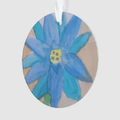 Fleur bleue acrylique (devant)