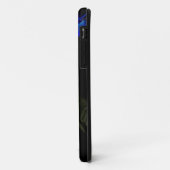 Fleur Bleue Clair avec Goutte d'Eau Coque iPhone 5 (Dos/Gauche)