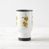 Fleur bleue et mignon caricature Pony Travel Mug (Centre)