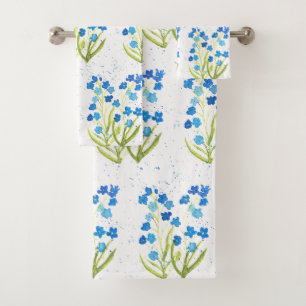 Fleur bleue Oubliez-moi pas Jardin Nature Aquarell