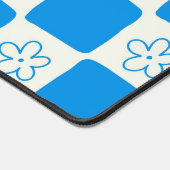Fleur bleue Preppy À damiers Motif (Coin)
