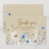 Fleur Bleue Sauvage Merci (Devant / Derrière)