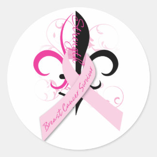 fleur_borstkanker ronde sticker