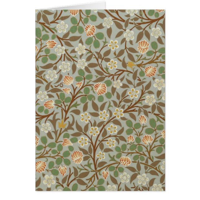 Fleur botanique de trèfle William Morris (Devant)