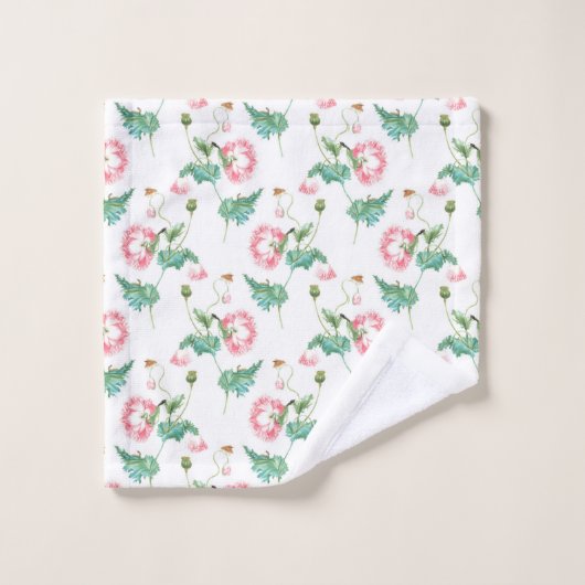 Fleur botanique et abeille (Gant de toilette)