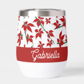 Fleur botanique rouge de Noël (Arrière)