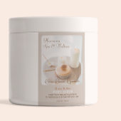 Fleur, Bougie, Spa de brosse et Étiquette de produ