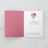 Fleur Bouquet Mère Carte Anniversaire (Intérieur)