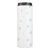 Fleur Bouteille thermique Nom personnalisé (Dos)