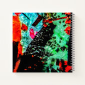 Fleur calme Carnet spirale, Fleur lisse abstraite (Dos)