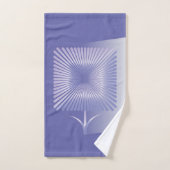 Fleur carré violette (Serviette à main)