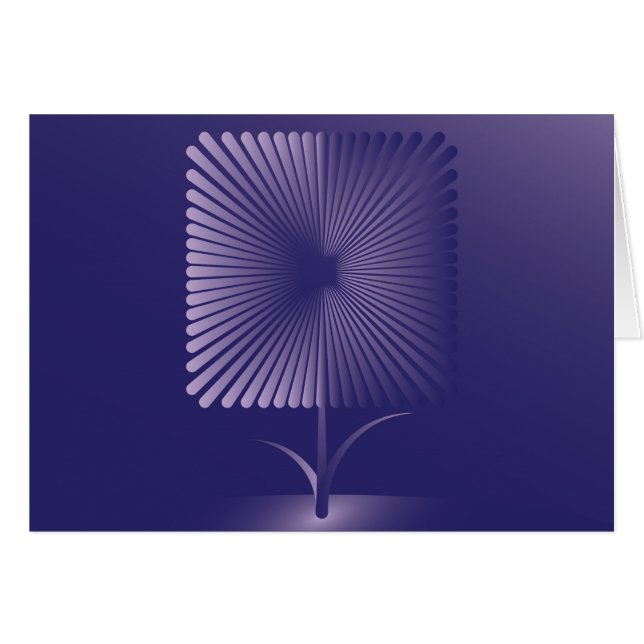 Fleur carré violette (Devant horizontal)