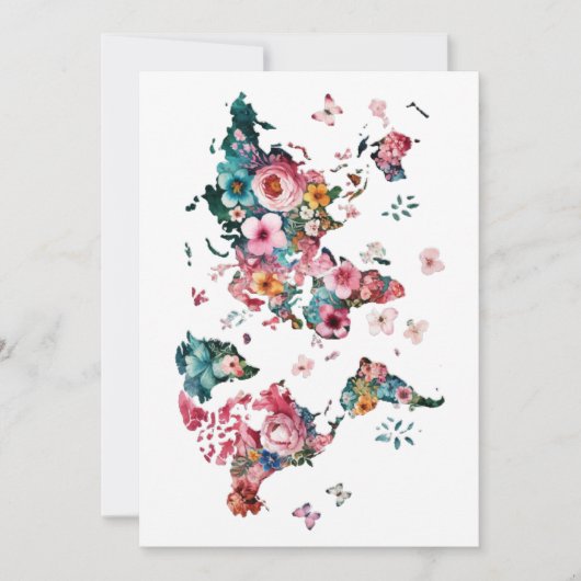 Fleur Carte Mondiale (Devant)
