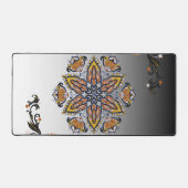 Fleur céleste – Mandala floral noir et blanc (Recto)