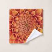 Fleur Centre Orange Dahlia (Gant de toilette)