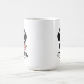 Fleur chien maman empreinte de patte tasse avec ci (Centre)