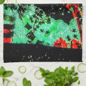 Fleur claire serviettes de cuisine abstrait, autom (Plié)